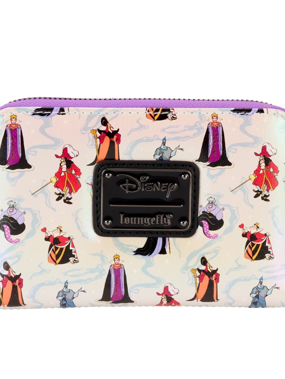 Disney Villains Zip Wallet — Purple, Cream & Black Accents